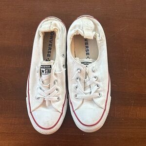 Converse slip on white Sneakers size 8.5 women’s